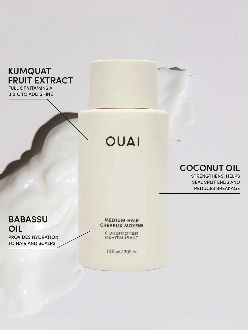 OUAI Medium Hair Shampoo & Conditioner Set 10 fl. Oz. / 300 ml NEW Sealed.